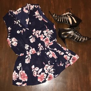 Anthropologie Flattering Floral Top